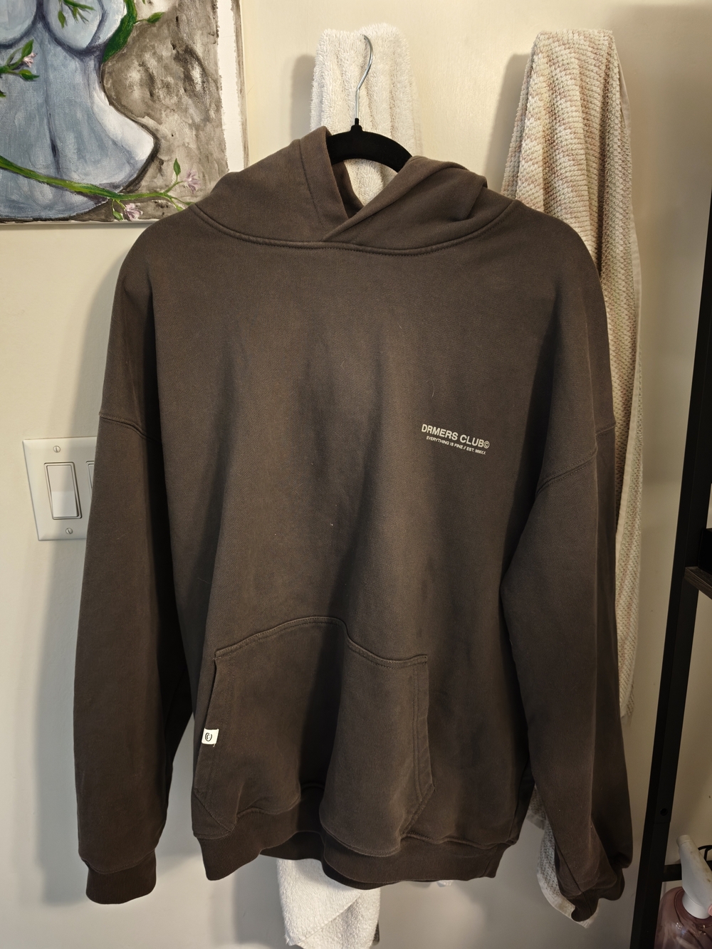 Men's Brown Hooded Sweatshirt